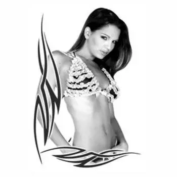 Наклейка "Девушка-Тату" № 2, 25 х 35 см