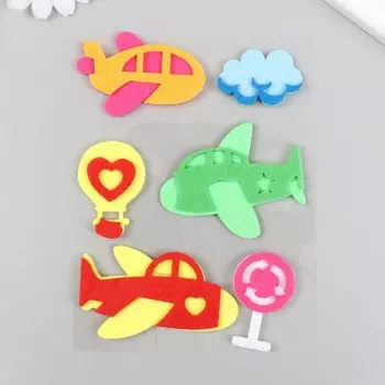 Наклейки для декора «Самолёты», фетр, 2112.3 см