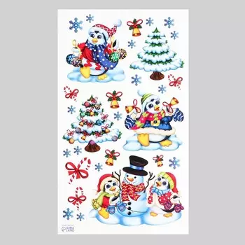 Наклейка интерьерная «Пингвины» 3050 см