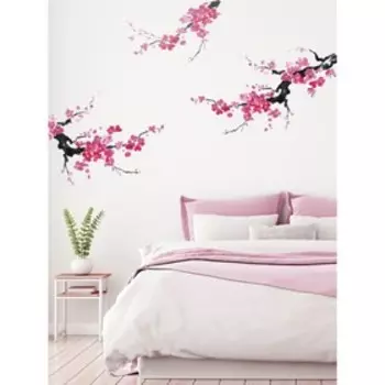 Наклейка интерьерная "Сакура" 43х90 см