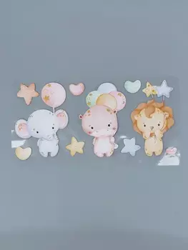 Наклейка интерьерная «Зверята», 3160 см