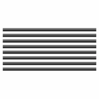 Наклейка-молдинг широкий "Без надписи", черный, 100 х 4 х 0,1 см, комплект 8 шт