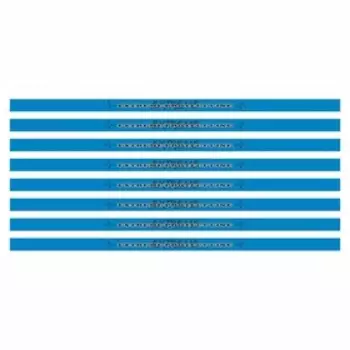 Наклейка-молдинг широкий "EXTREME PROTECT LINE", синий, 100 х 4 х 0,1 см, комплект 8 шт