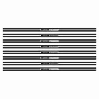 Наклейка-молдинг широкий "GTR perfomance", черный, 100 х 4 х 0,1 см, комплект 8 шт