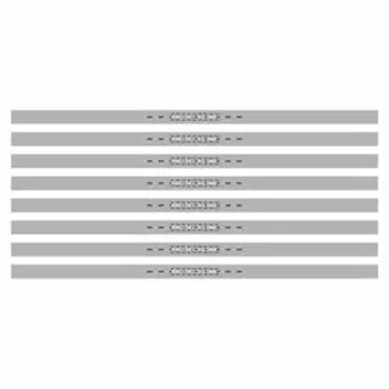 Наклейка-молдинг широкий "PROTECT LINE", серый, 100 х 4 х 0,1 см, комплект 8 шт