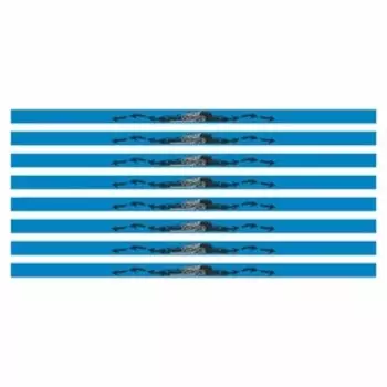 Наклейка-молдинг широкий "STREET RAGE", синий, 1000х40х1 мм, к-т 8 шт