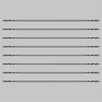 Наклейка-молдинг "Узкий", серый, 100 х 1 х 0,1 см, комплект 8 шт