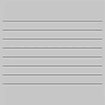 Наклейка-молдинг "Узкий", серый, 100 х 1 х 0,1 см, комплект 8 шт