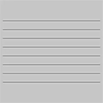 Наклейка-молдинг "Узкий", серый, 100 х 1 х 0,1 см, комплект 8 шт