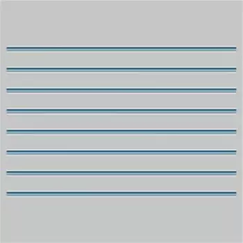 Наклейка-молдинг "Узкий", синий, 100 х 1 х 0,1 см, комплект 8 шт