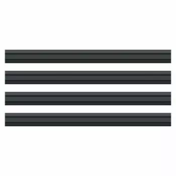 Наклейка-молдинг, вид №1, черный, 100 х 8 х 1 см, комплект 4 шт