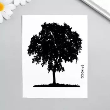 Наклейка на выключатель чёрная "Дерево" 12х15 см