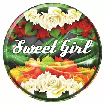 Наклейка на запасное колесо Sweet girl, 56 х 56 см