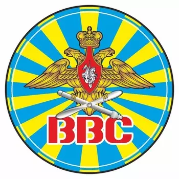 Наклейка на запасное колесо ВВС, 56 х 56 см