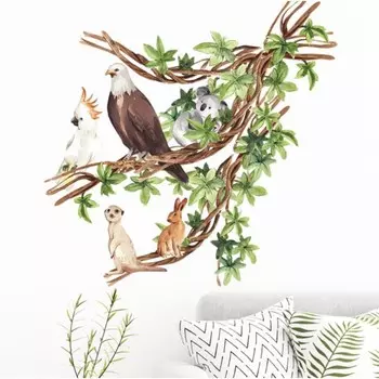 Наклейка пластик интерьерная цветная "Гармония природы" 40х60 см