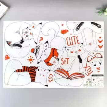 Наклейка пластик интерьерная "Лисичка" 60х90 см