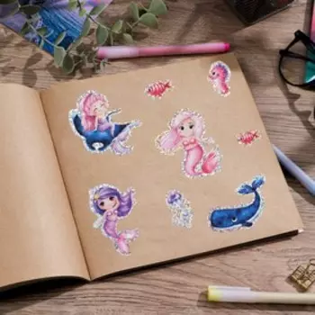 Наклейка «Подводный мир», голография 11 × 16 см