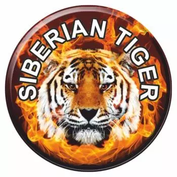 Наклейка "SIBERIAN TIGER", d=56 см