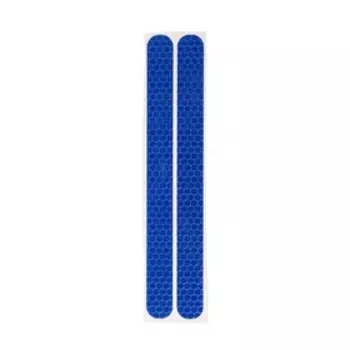 Наклейка светоотражающая для авто, 161.5 см, синий, набор 2 шт