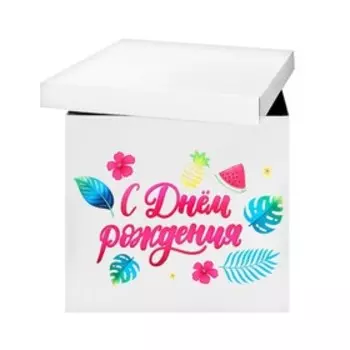 Наклейка на воздушный шар «Тропический праздник» 29x19 см