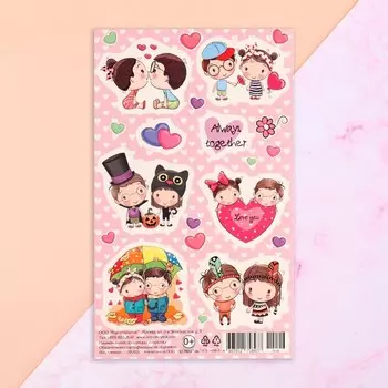 Наклейки ""Always together" 9,8х15,9 см