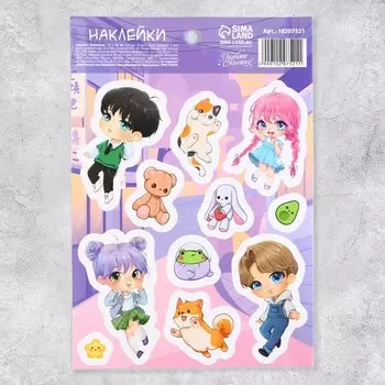 Наклейки детские бумажные «Друзья», 11 х 16 см