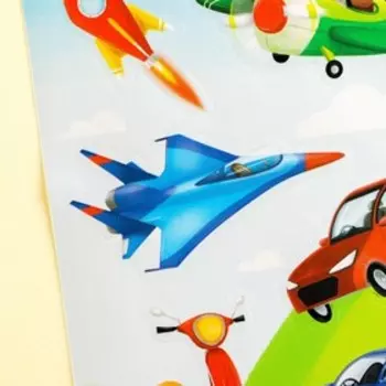 Наклейки бумажные «Крутые тачки», 11 × 16 см