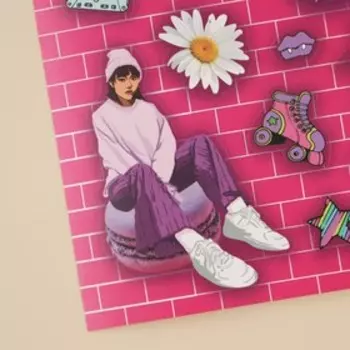 Наклейки бумажные Love, 14 × 21 см