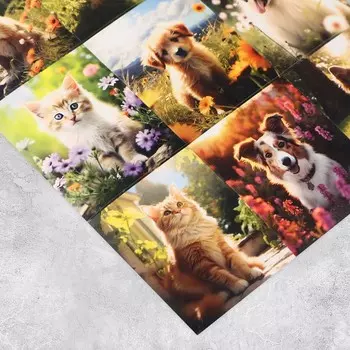 Наклейки детские бумажные «Лучшие друзья» , 11 х 15.5 см