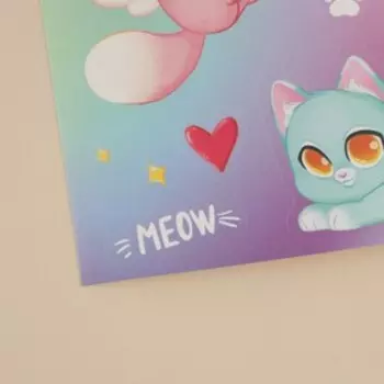 Наклейки бумажные «Милашка», 14 × 21 см