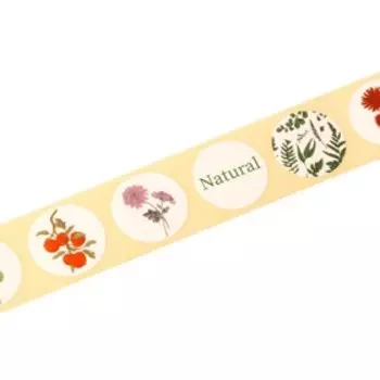 Наклейки бумажные Natural, 2 × 2 см, рулон 250 шт.