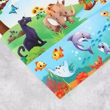 Наклейки детские бумажные «Твои друзья» , 11 х 15.5 см