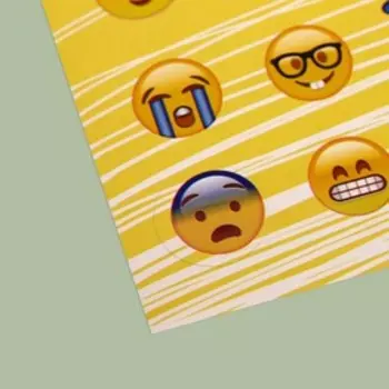 Наклейки бумажные "Улыбайся", 11 х 16 см