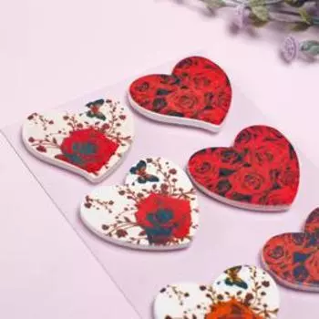 Наклейки декор дерево (набор 6 шт), виды МИКС