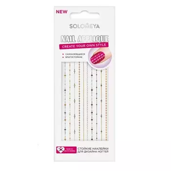 Наклейки для дизайна ногтей Solomeya Elegant Rococo «Элегантный рококо»