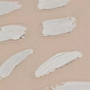 Наклейки для ногтей «Мазки», объёмные, белые