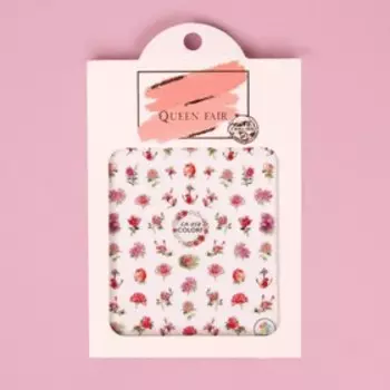 Наклейки для ногтей «Розы», разноцветные