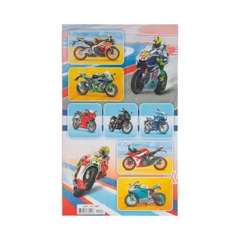 Наклейки «Мото» глиттер, 1016 см