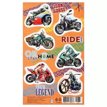 Наклейки "Мотоциклы" 10х16 см