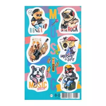 Наклейки "Music" 10х16 см