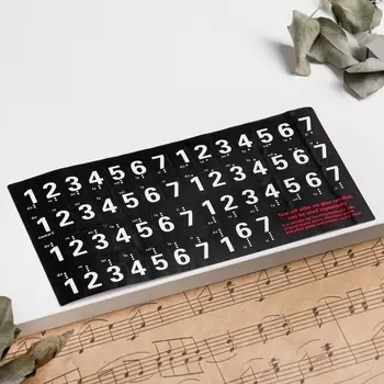 Наклейки на клавиши пианино 2.41.4 см, 88 клавиш