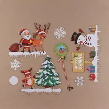 Наклейки на окна «Новогодние», 2 шт., 35 х 50 см