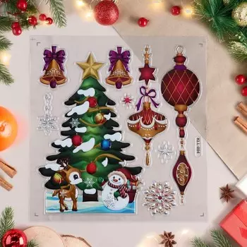 Наклейки на окна «Новогодние», 38 х 30 см