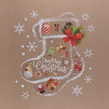 Наклейки на окна «Новогодние», 2 шт., 60 х 90 см