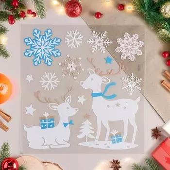 Наклейки на окна «Новогодние», 38 х 30 см