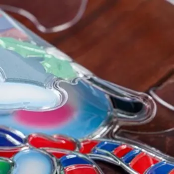 Наклейки на окна "Новогодние" венок, 38 х 22 см