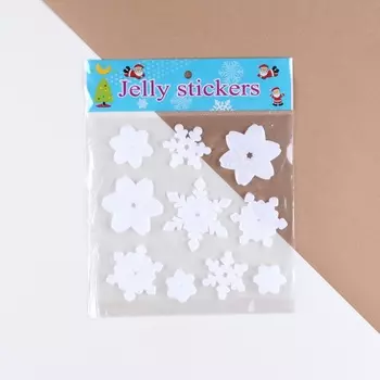 Наклейки на окна «Снежинки» 2020 см