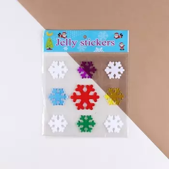 Наклейки новогодние на окна «Снежинки», 20 х 20 см