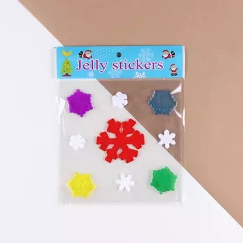 Наклейки новогодние на окна «Снежинки», 20 х 20 см