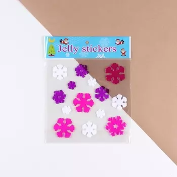 Наклейки новогодние на окна «Снежинки», 20 х 20 см